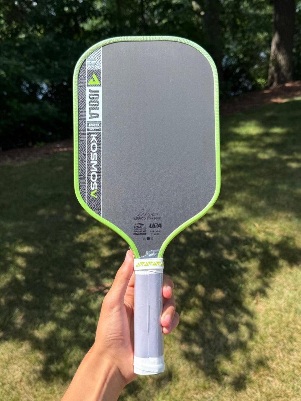JOOLA Kosmos Pro V 16mm Federico Staksrud Pickleball Paddle Surge Green